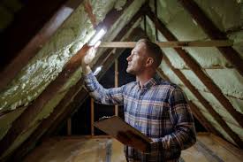 Inspection and survey for spray foam insulation removal